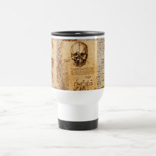 CANECA TÉRMICA CRÂNIO E DENTES, CLÍNICA DENTAL, BURAÇO DENTIST