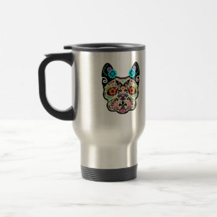 Caneca Térmica Crânio Frenchie do açúcar