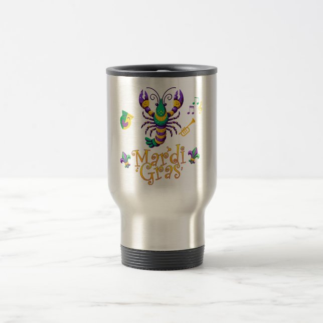 Caneca Térmica Crayfish Fleur de lis Mardi Gras (Centro)