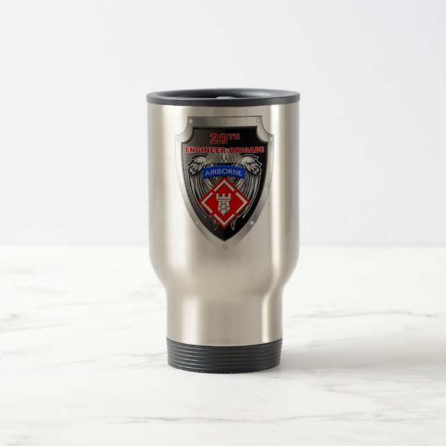 Caneca Térmica Crest da Poderosa Brigada de Engenheiros 20-Aerotr (Centro)