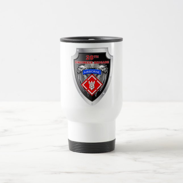 Caneca Térmica Crest da Poderosa Brigada de Engenheiros 20-Aerotr (Centro)