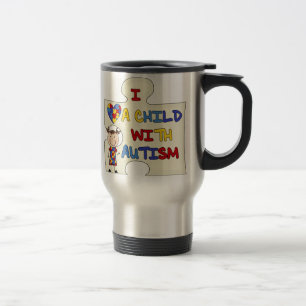 Caneca Térmica Criança com a menina triguenha 2 do autismo
