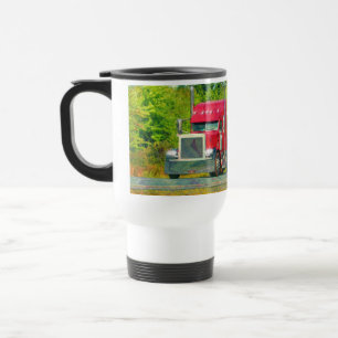 Caneca Térmica Crianças Grande Bebendo de caminhão de carga verme