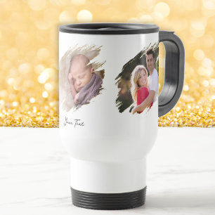 Caneca Térmica Criar Viagem ao trabalho branca de aço branco de a