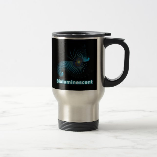 Caneca Térmica Criatura do Mar de Alienígena Bioluminescente (Direita)