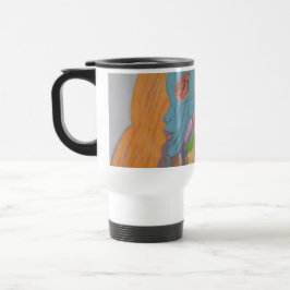 Caneca Térmica Criatura Feminina de Ficção Científica Fantasia