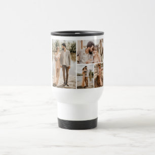 Caneca Térmica Crie a sua própria colagem de 4 fotos