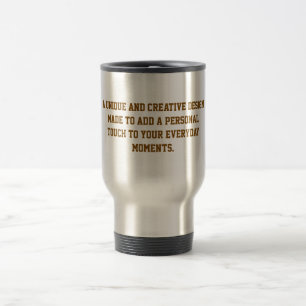 Caneca Térmica Crie Seu Próprio Copo de Viagem de Aço Inox 14oz
