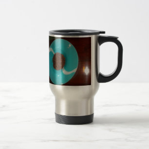 Caneca Térmica Crie Seu Próprio Sentimento De Café Azul Belo Vent