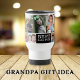 Caneca Térmica Crie Sua Própria 10 Fotocolagem Melhor Baba Nunca (Create Your Own 10 Photo Collage Best Baba Ever Travel Mug- Gift idea for grandpa)