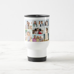 Caneca Térmica Crie Sua Própria Colagem de 8 Fotos 