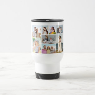 Caneca Térmica Crie sua própria colagem de 8 fotos