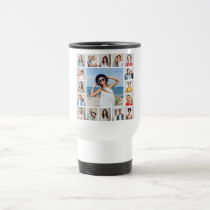 Caneca Térmica Crie Sua Própria Colagem De Fotos 17