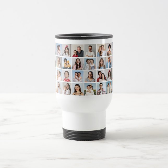 Caneca Térmica Crie Sua Própria Colagem De Fotos 32 (Centro)
