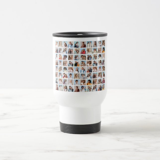 Caneca Térmica Crie Sua Própria Colagem De Fotos 80 (Centro)