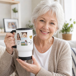 Caneca Térmica Crie Sua Própria Colagem de Fotos | Coração de Vov