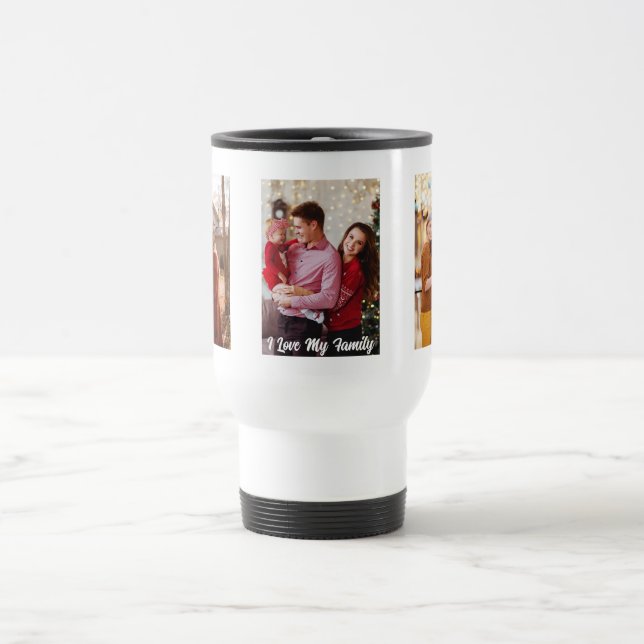 Caneca Térmica Crie Sua Própria Foto Personalizada Da Família (Centro)