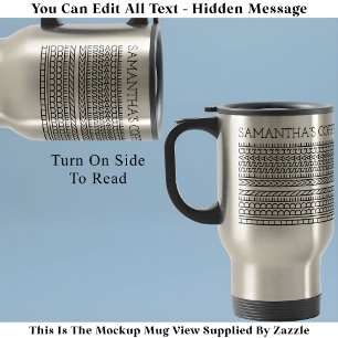 Caneca Térmica Crie sua própria mensagem oculta curta 148BS Novel