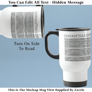 Caneca Térmica Crie Sua Própria Mensagem Oculta Longa 148BW Novid