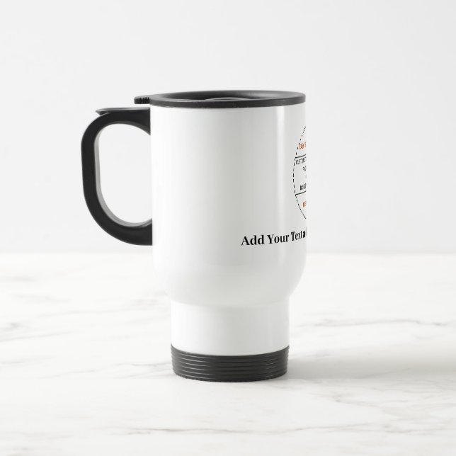 Caneca Térmica Crie Sua Própria Promoção de Marca Simples (Esquerda)