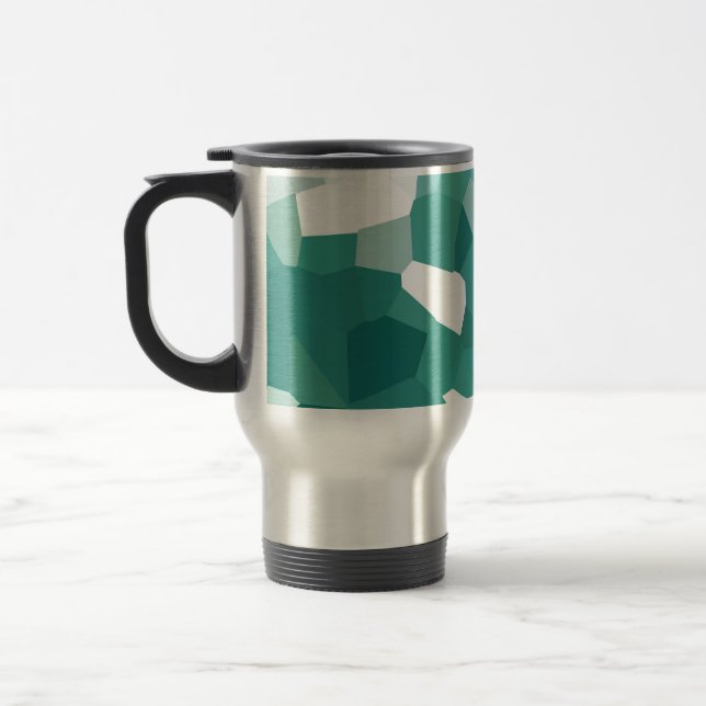Caneca Térmica Cristais Azuis (Esquerda)
