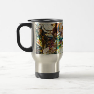 Caneca Térmica Cristal de Hematita Arco-Íris Fantasia Pedra Preci