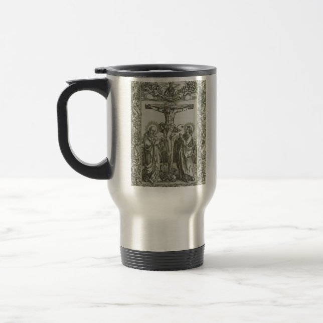 Caneca Térmica Crucificação Medieval de Jesus Cristo (Esquerda)