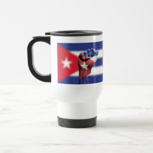 Caneca Térmica Cuba Flag Fist