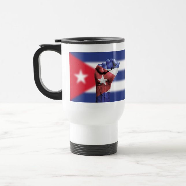 Caneca Térmica Cuba Flag Fist (Esquerda)