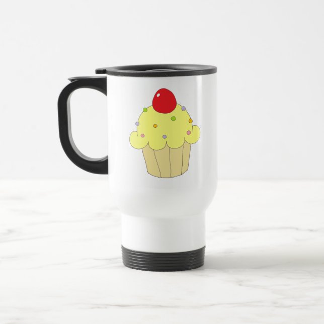 Caneca Térmica Cupcake amarelo (Esquerda)