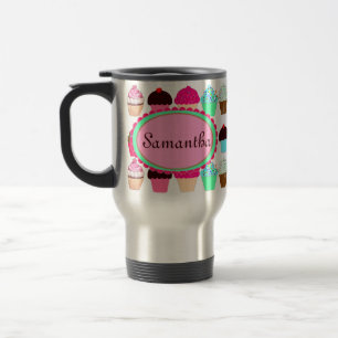 Caneca Térmica Cupcakes coloridos - personalizados