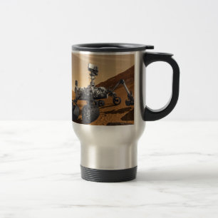 Caneca Térmica Curiousity Marte Rover, missão espacial