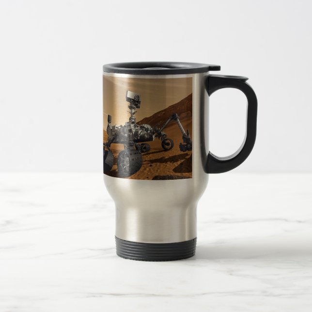 Caneca Térmica Curiousity Marte Rover, missão espacial (Direita)