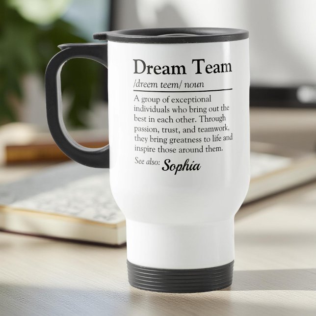 Caneca Térmica Custom Dream Team Definition Office Team Gift (Criador carregado)