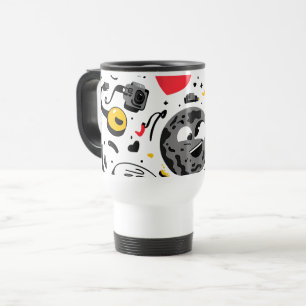 Caneca Térmica Cute Kawaii Moon Coffee Mug