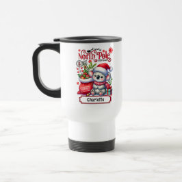 Caneca Térmica Cute Koala Chirstmas Nome Personalizado