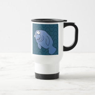 Caneca Térmica Cute Manatee Hugger Cartoon Animal