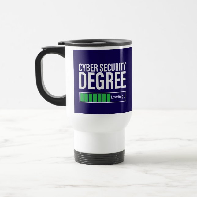 Caneca Térmica Cyber Security Degree Loading, specialist  (Esquerda)