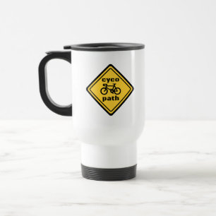 Caneca Térmica Cycopath Funny Road Sign for Cycle Lover T Shirt