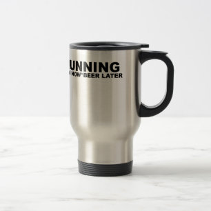 Caneca Térmica Da dor cerveja Running T-Shirts.png mais atrasado