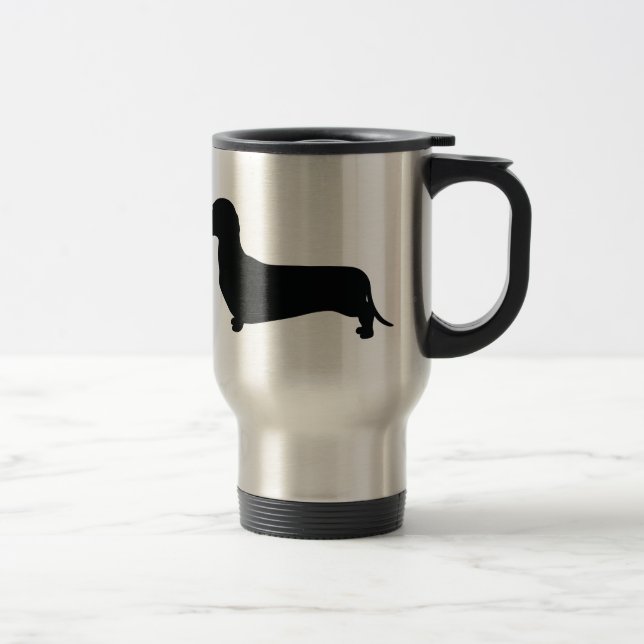 Caneca Térmica Dachshund básico (Direita)