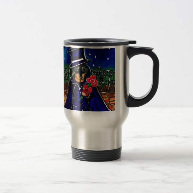 CANECA TÉRMICA DACHSHUND DO DIA DOS NAMORADOS (Direita)