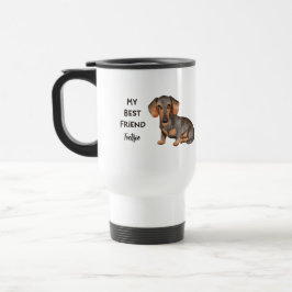 Caneca Térmica Dachshund Meu Melhor Amigo Nome Personalizado De C