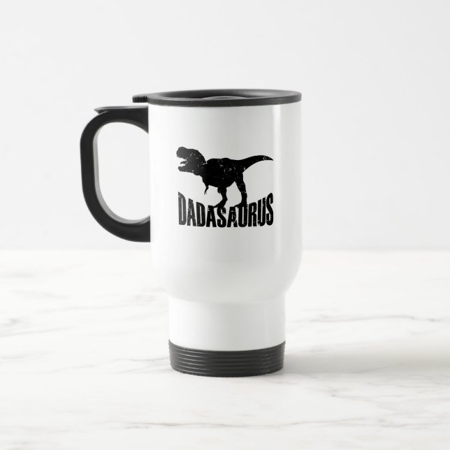 Caneca Térmica Dadasaurus Dad, Dino Lover Dad, Father's Day (Esquerda)