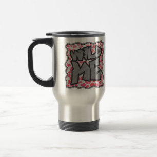 Caneca Térmica Dalmaciano rosa e branco
