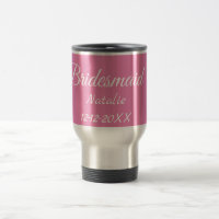 Damas de honra rosa minimalista simples adicionar