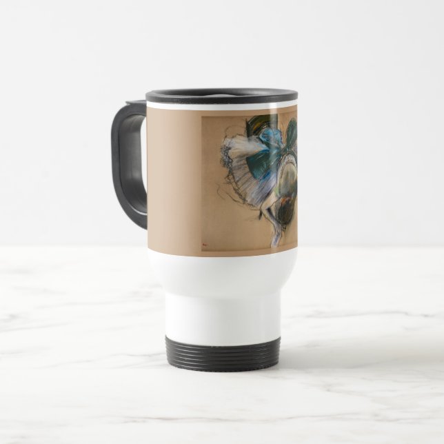 Caneca Térmica Dançarina Ajustando Seu Slipper - Edgar Degas - c1 (Frente Esquerda)