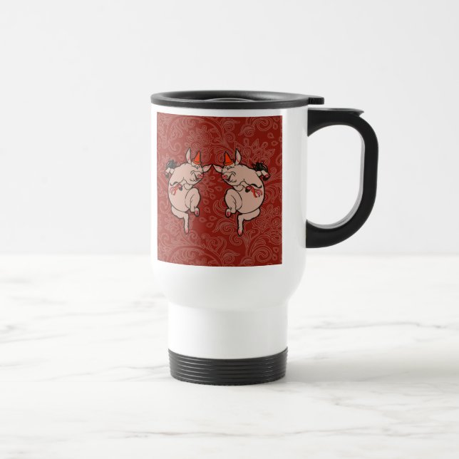 Caneca Térmica Dançarino Antítico de Porco (Direita)