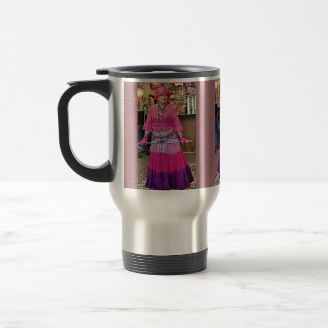 Caneca Térmica Dançarino da saia dos namorados com bastão (Esquerda)