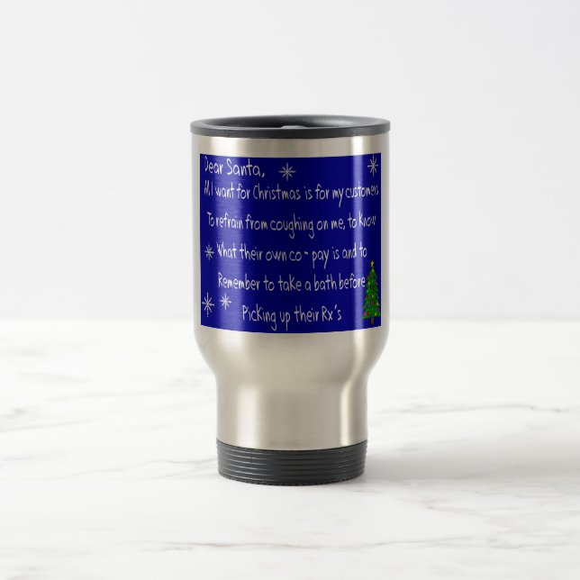 Caneca Térmica De "presentes temáticos do Natal CARO PAPAI NOEL" (Centro)